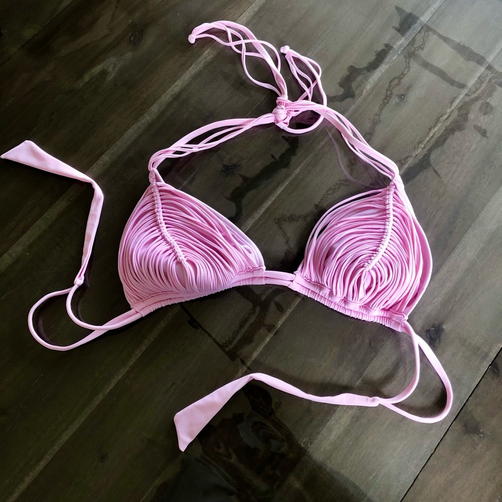 PQ Swim Pink Isla Triangle Bikini Top